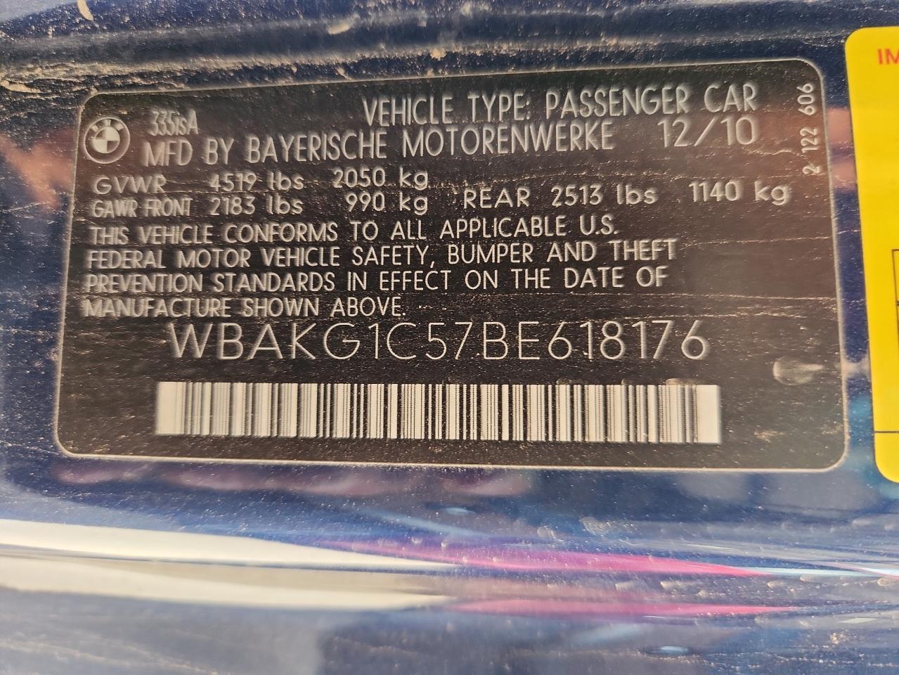 2011 BMW 3 SERIES