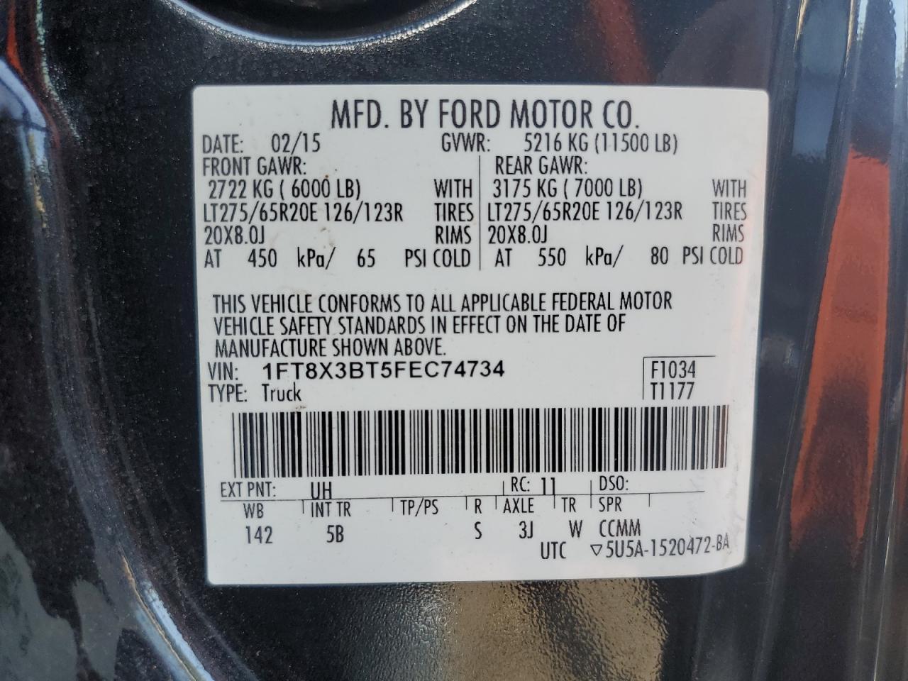 2015 FORD F-350