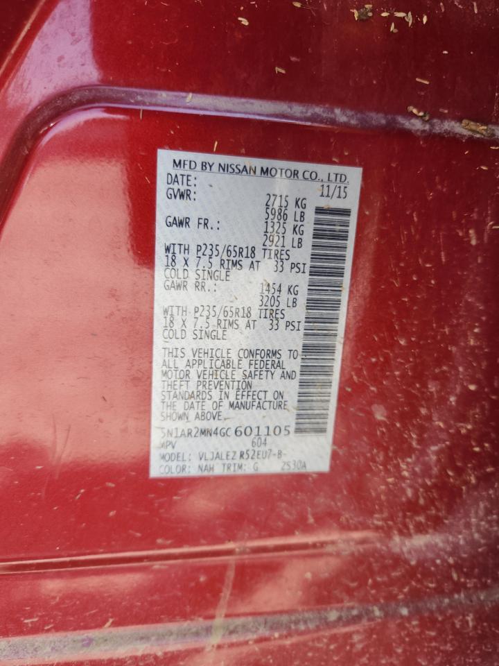 2016 NISSAN PATHFINDER
