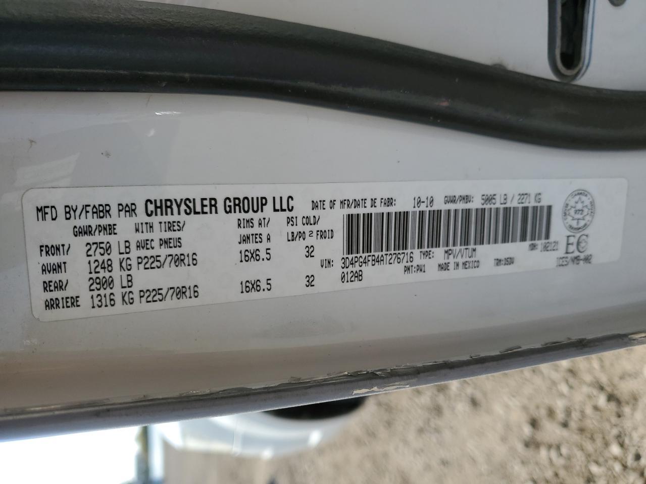 2010 DODGE JOURNEY