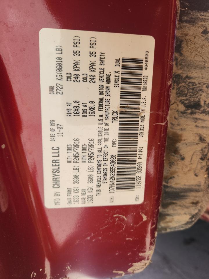 2008 DODGE Dakota