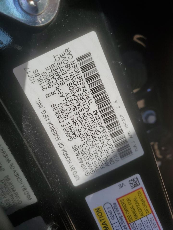 2018 HONDA ACCORD