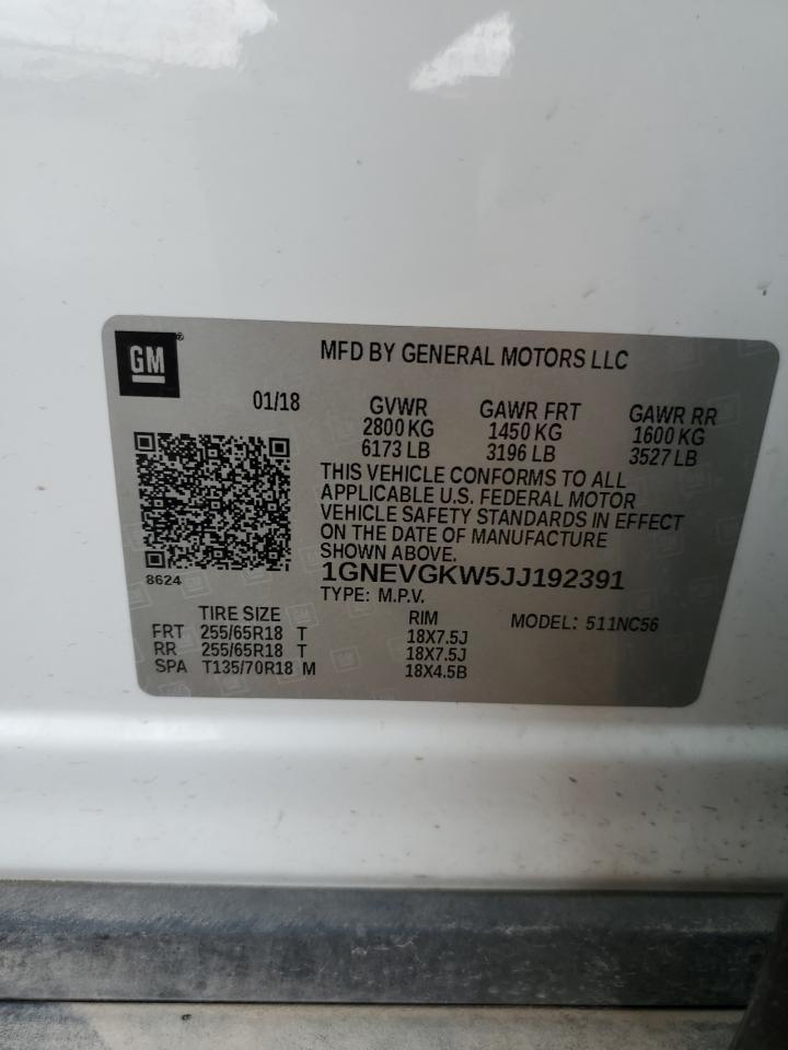 2018 CHEVROLET TRAVERSE