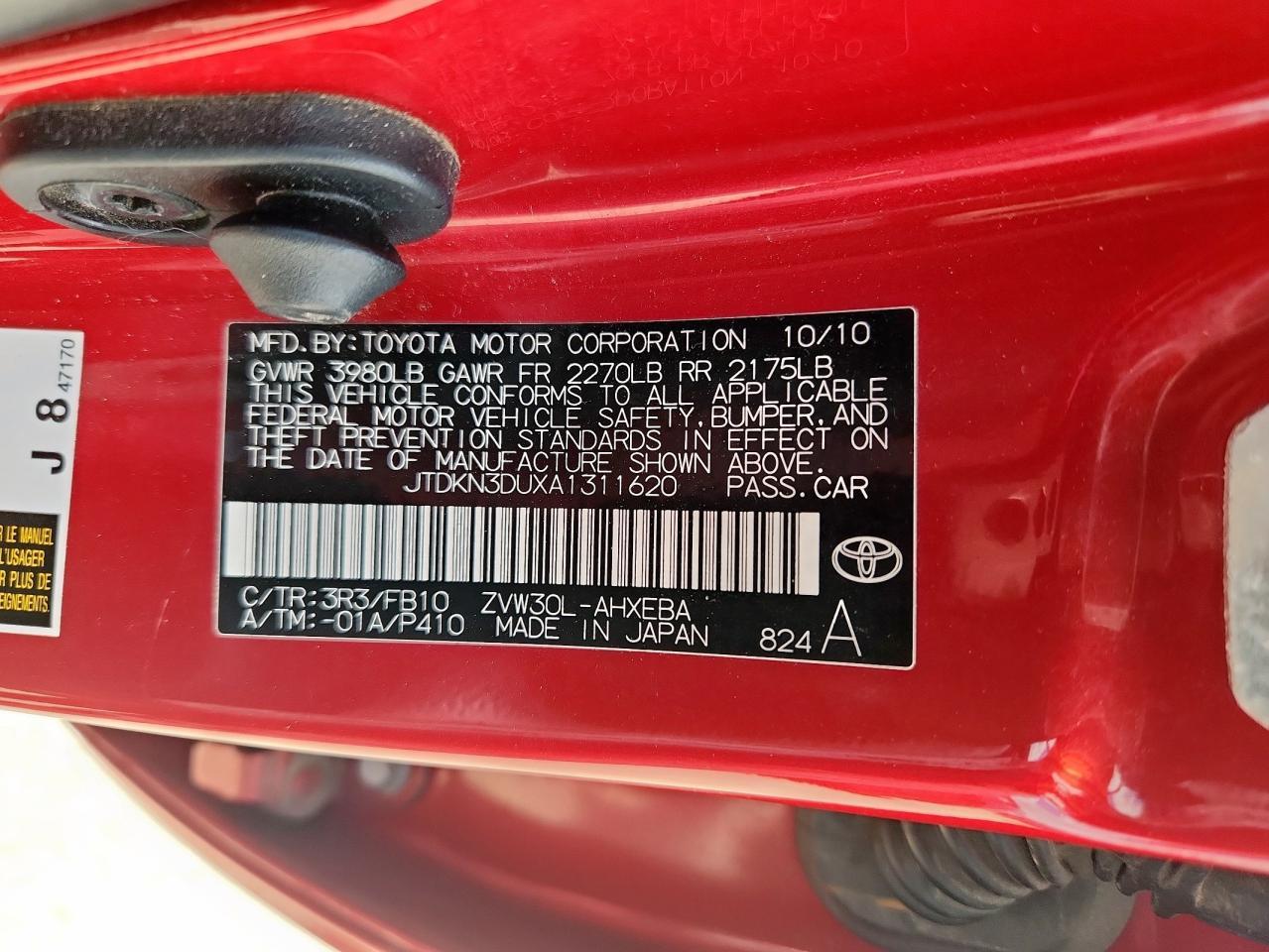 2010 TOYOTA PRIUS