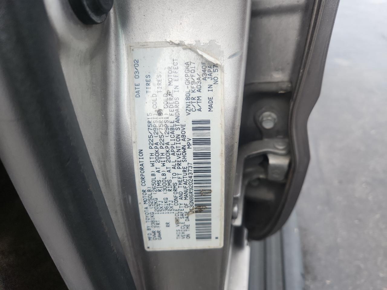 2002 TOYOTA 4Runner
