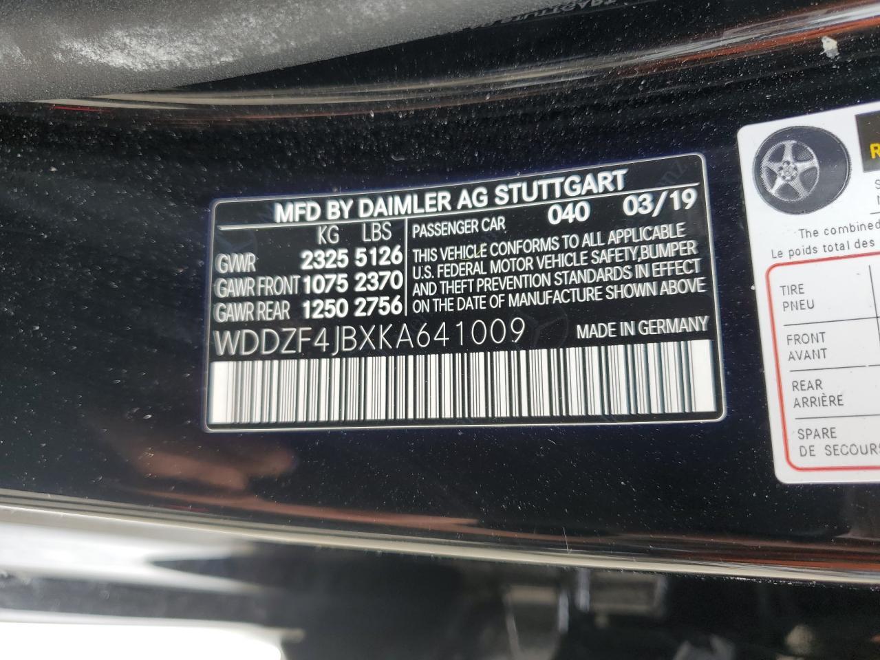 2019 MERCEDES-BENZ E-Class
