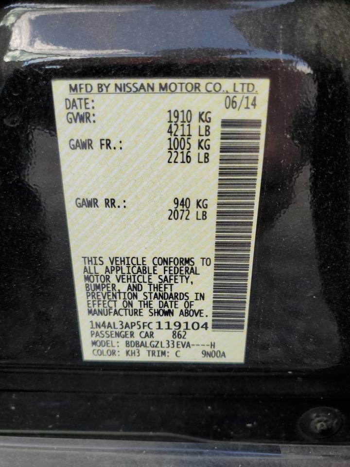 2015 NISSAN ALTIMA