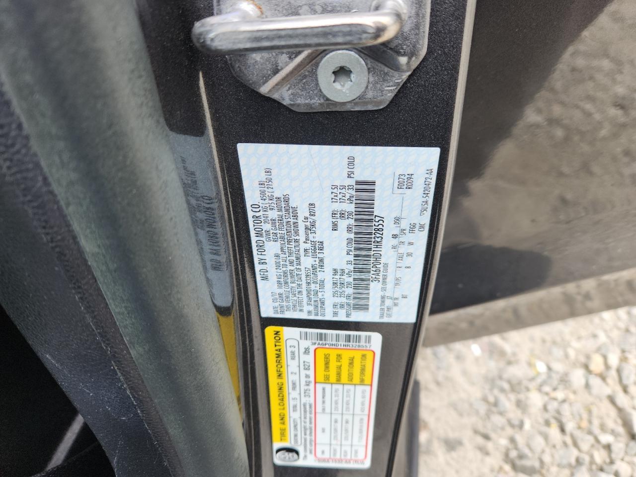 2017 FORD FUSION