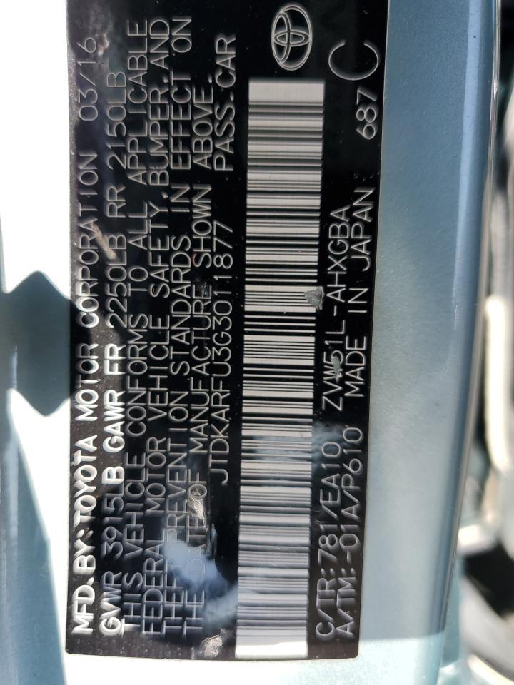 2016 TOYOTA PRIUS