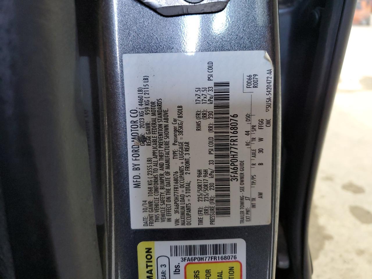 2015 FORD FUSION