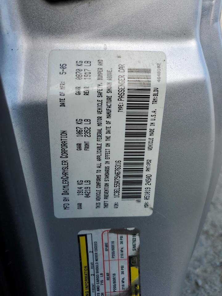 2005 CHRYSLER Sebring