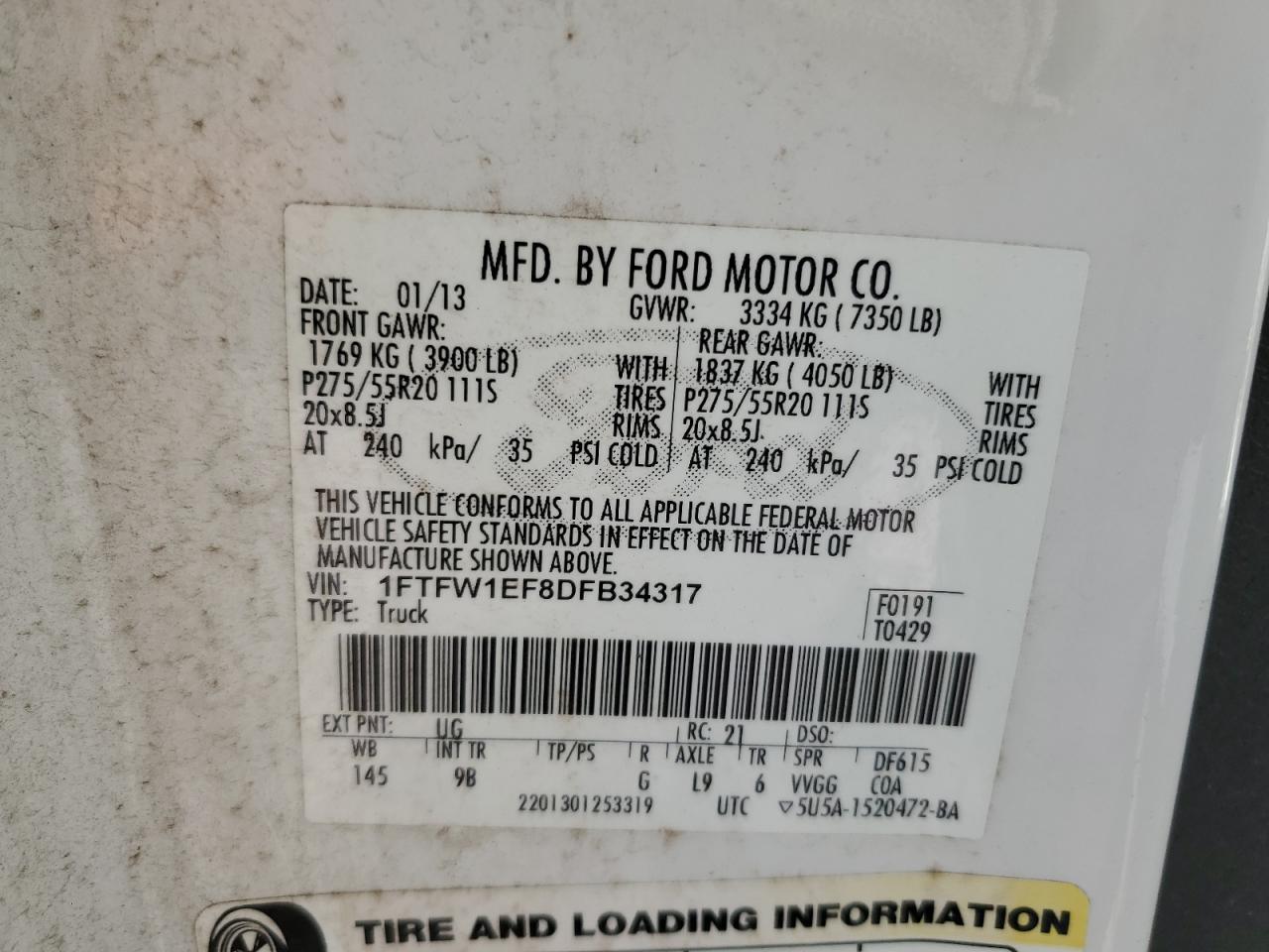 2013 FORD F-150