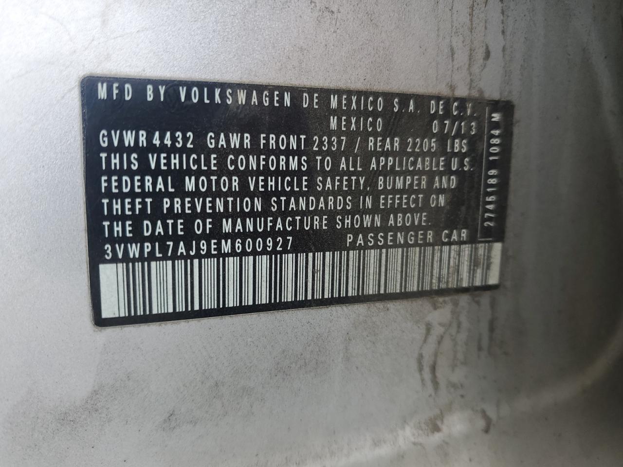 2014 VOLKSWAGEN JETTA