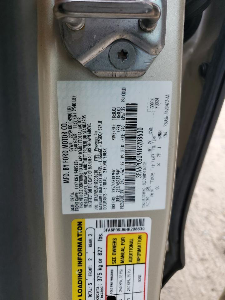 2017 FORD FUSION