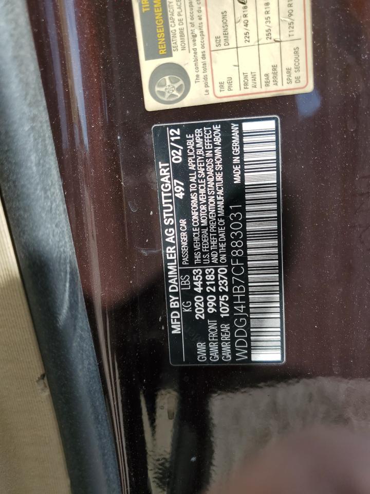 2012 MERCEDES-BENZ C-CLASS