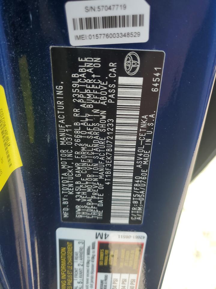 2011 TOYOTA CAMRY