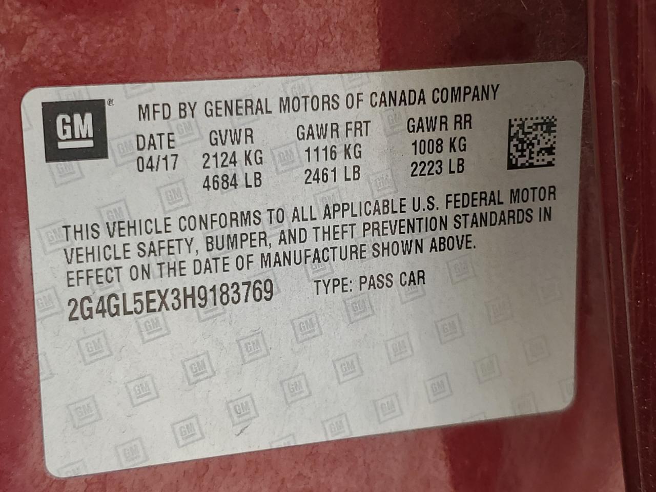 2017 BUICK Regal