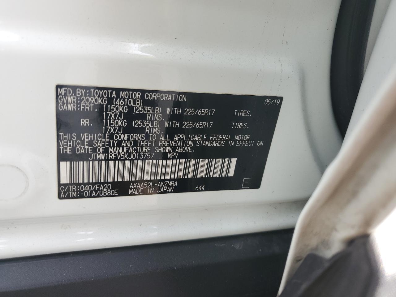 2019 TOYOTA RAV4