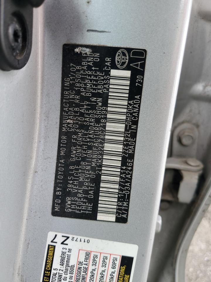 2008 TOYOTA COROLLA