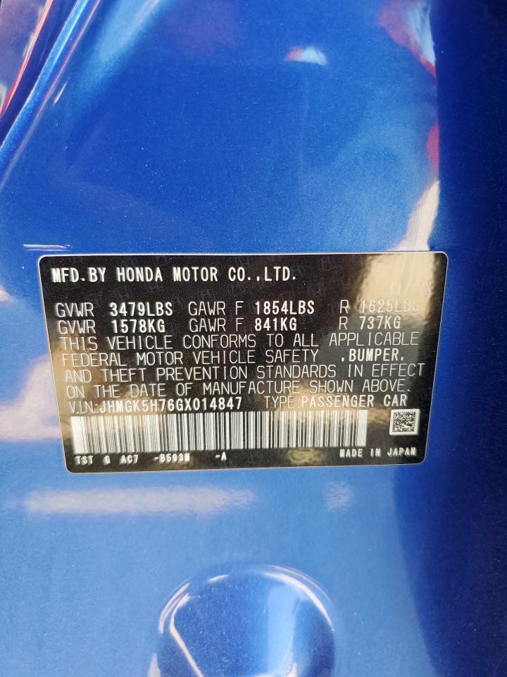 2016 HONDA FIT