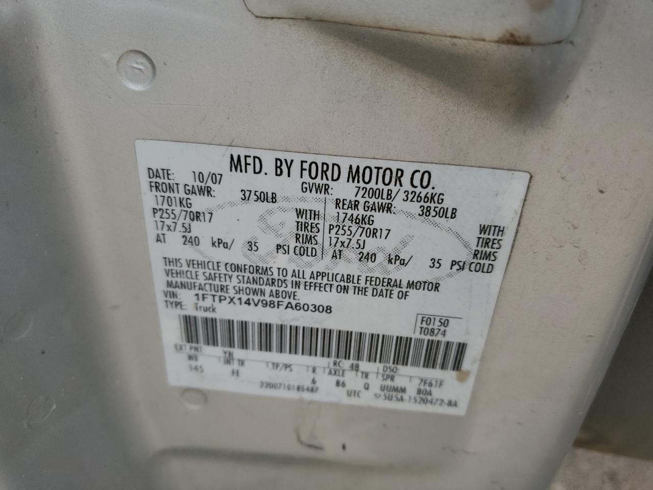 2008 FORD F-150