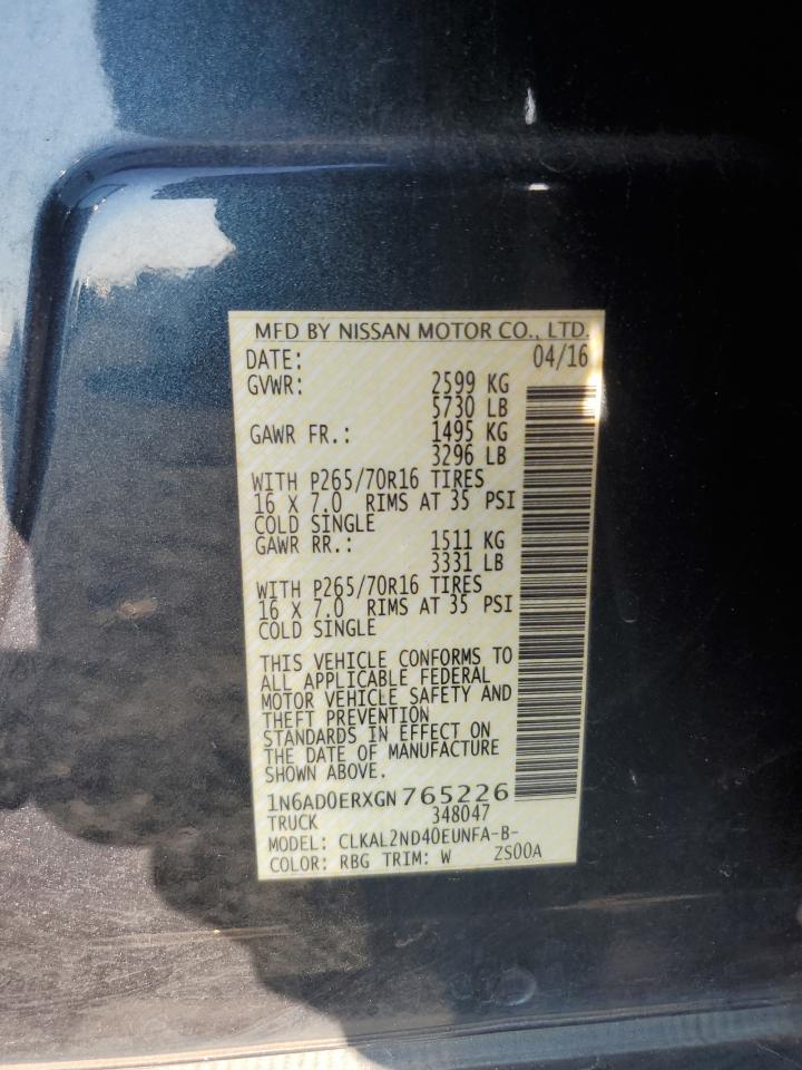 2016 NISSAN Frontier