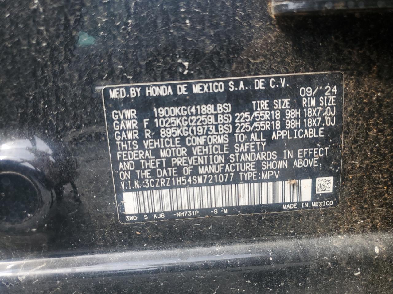 2025 HONDA HR-V
