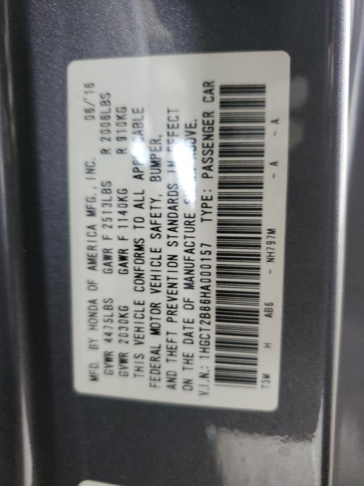 2017 HONDA ACCORD