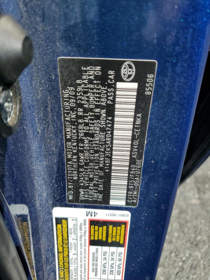 2010 TOYOTA CAMRY