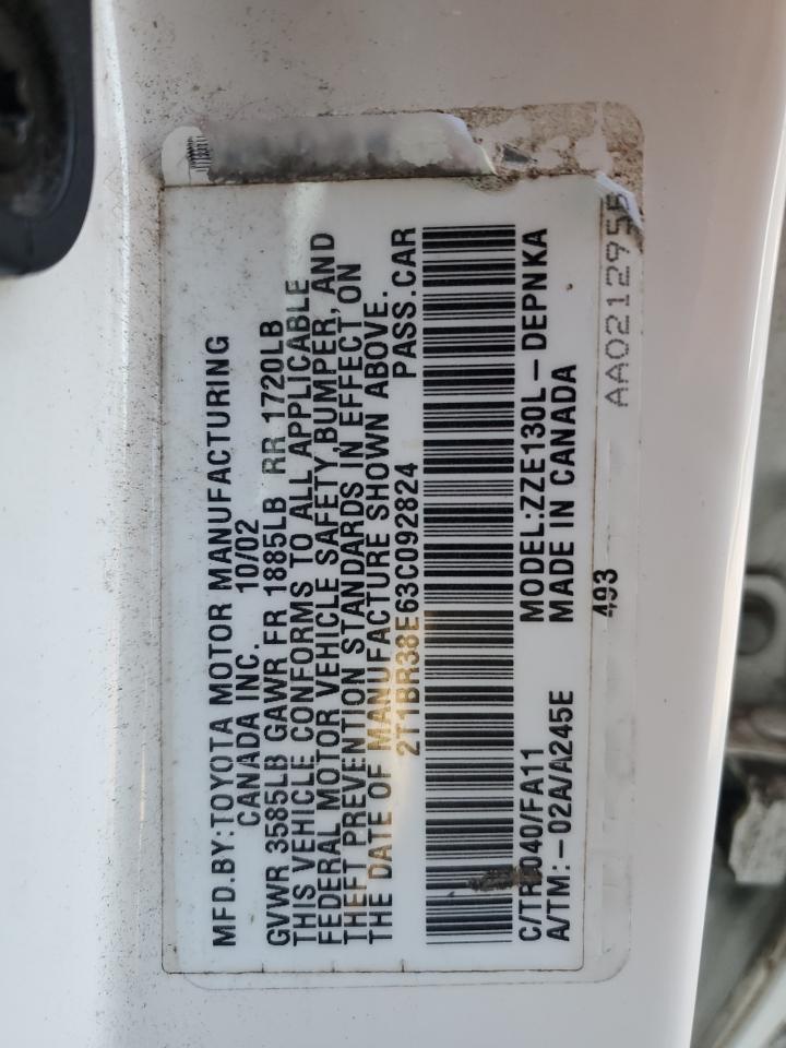 2003 TOYOTA COROLLA