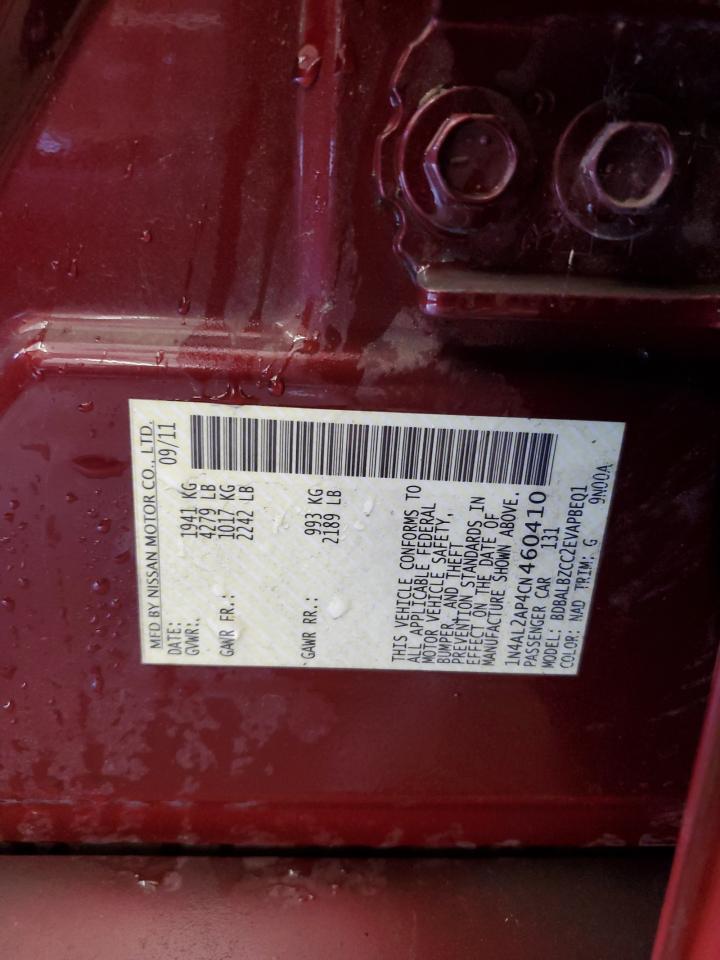 2012 NISSAN ALTIMA
