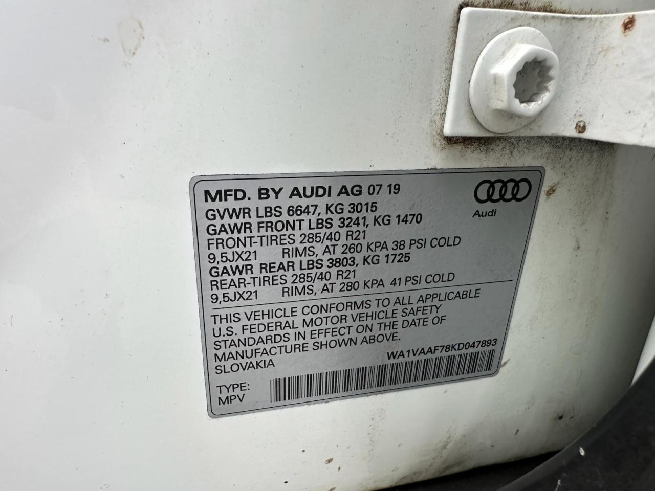 2019 AUDI Q7