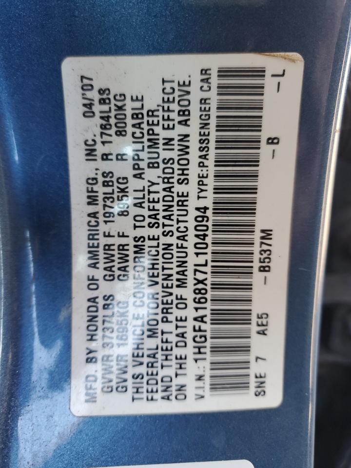 2007 HONDA CIVIC