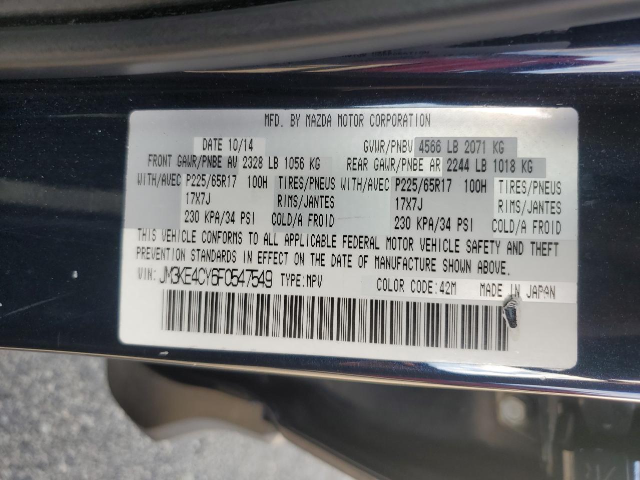 2015 MAZDA CX-5