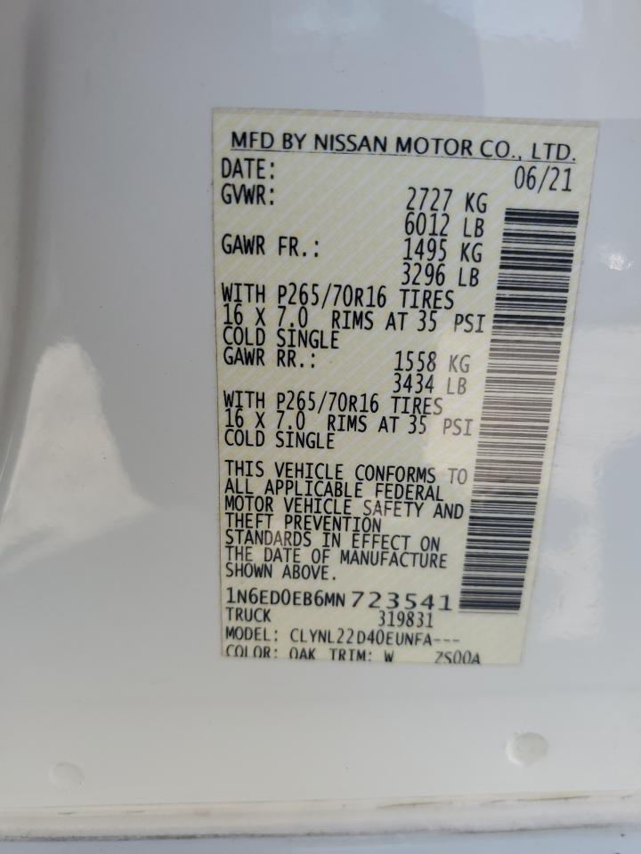 2021 NISSAN Frontier