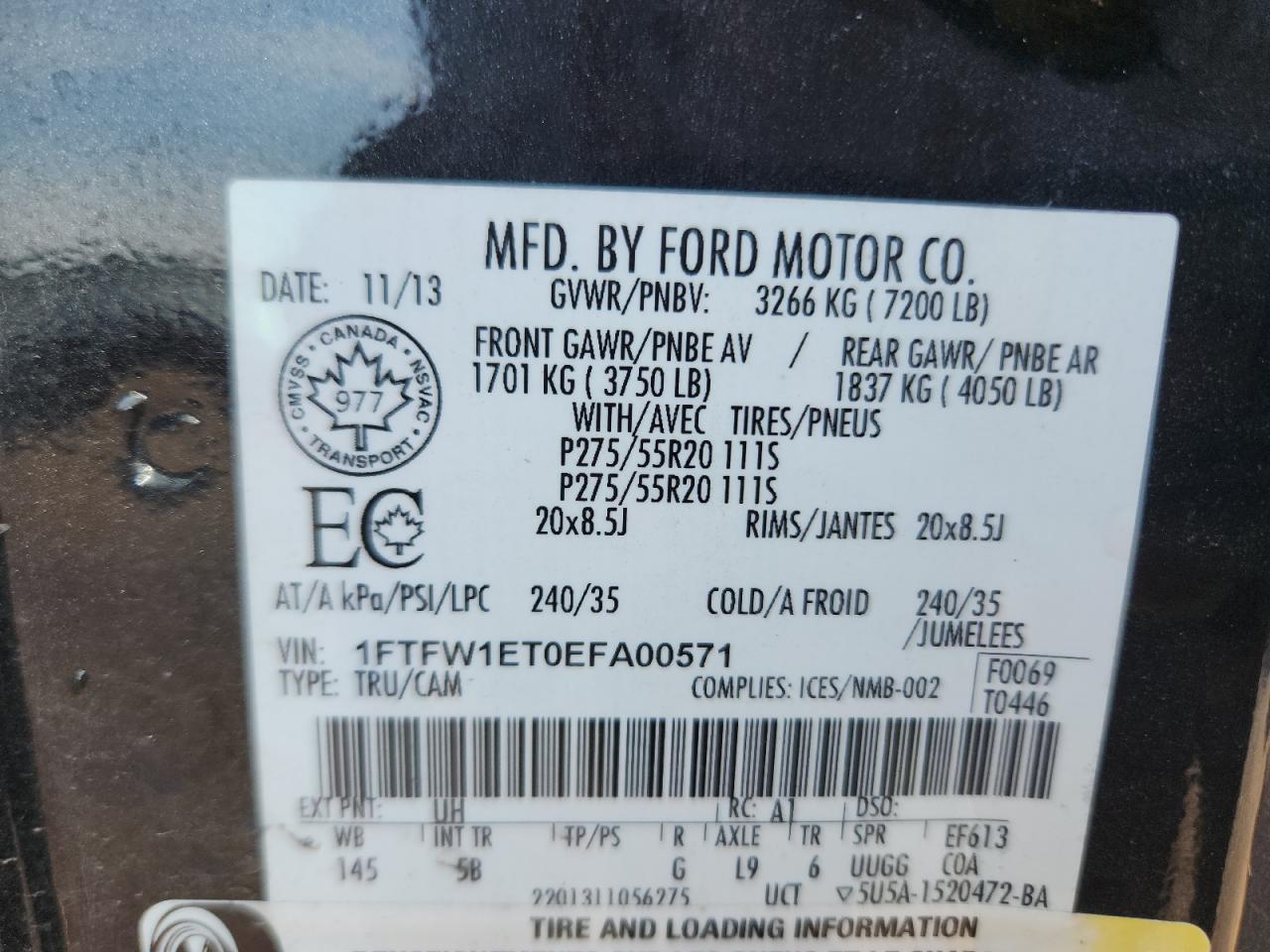 2014 FORD F-150