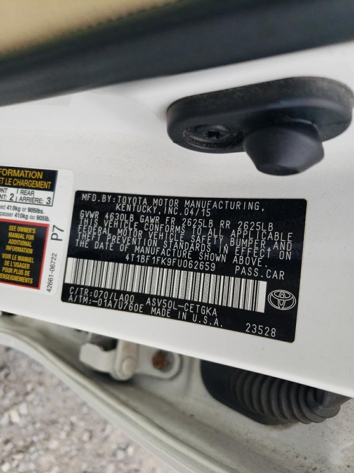 2015 TOYOTA CAMRY