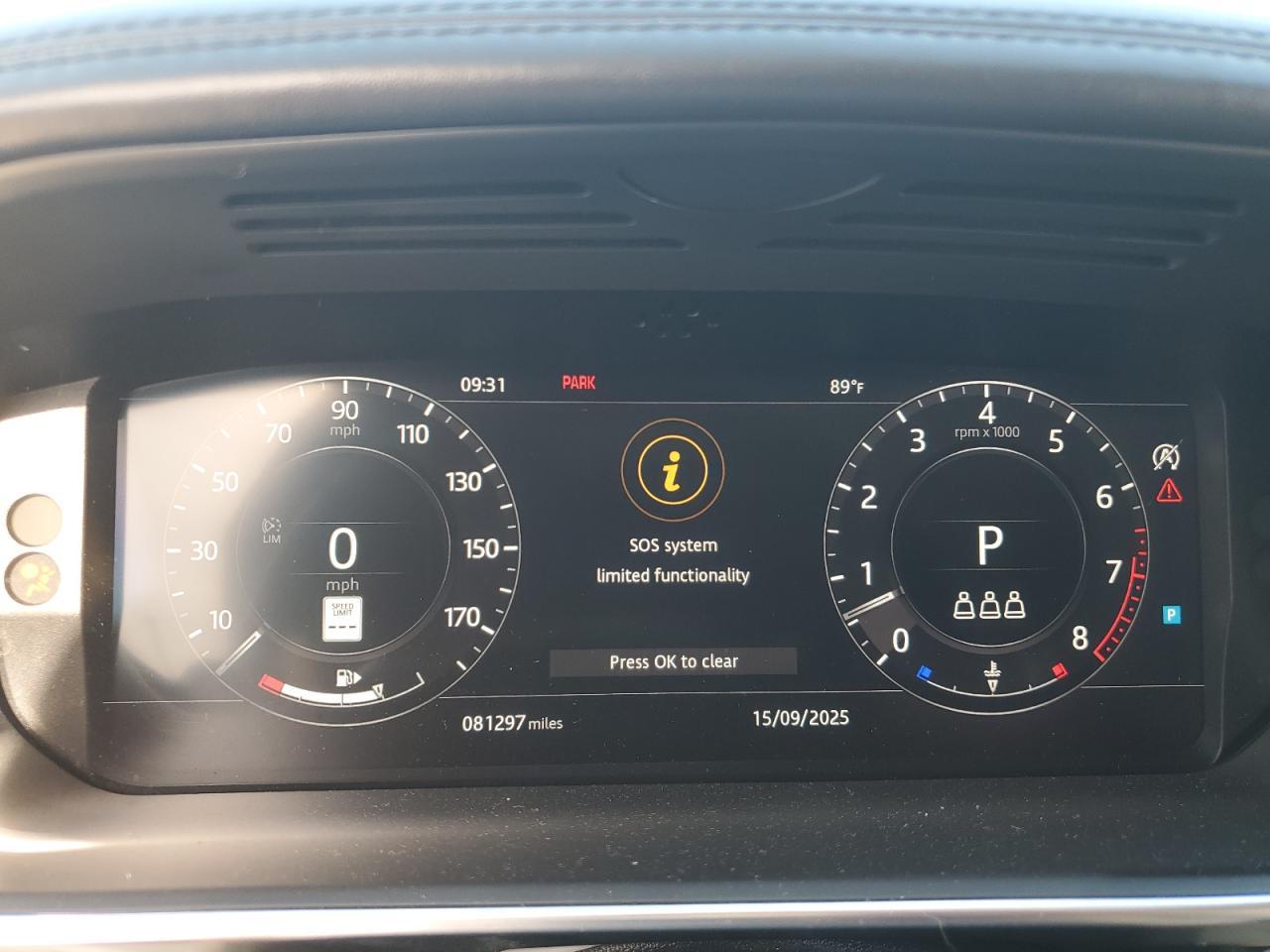 2019 LAND ROVER RANGE ROVER