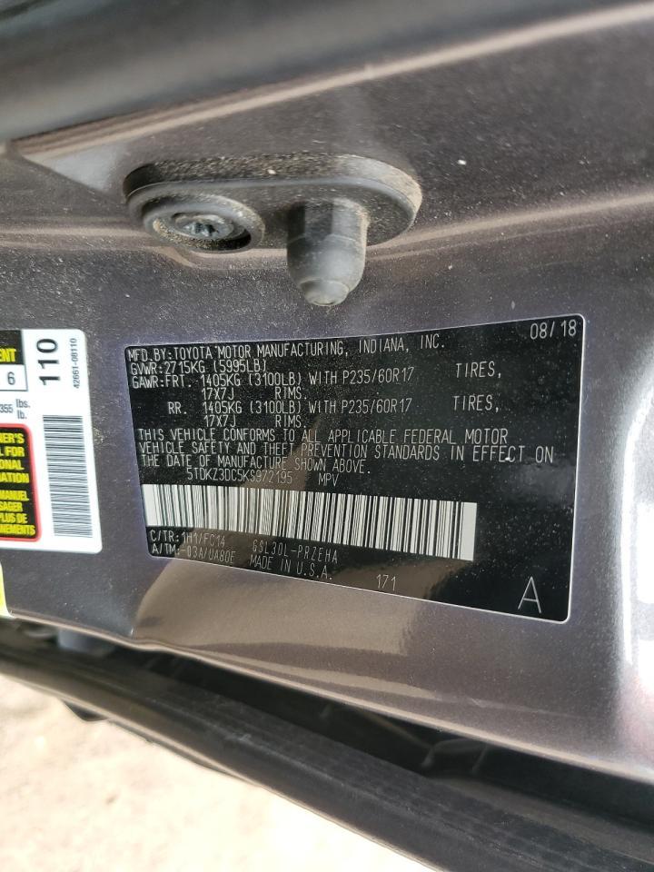 2019 TOYOTA SIENNA