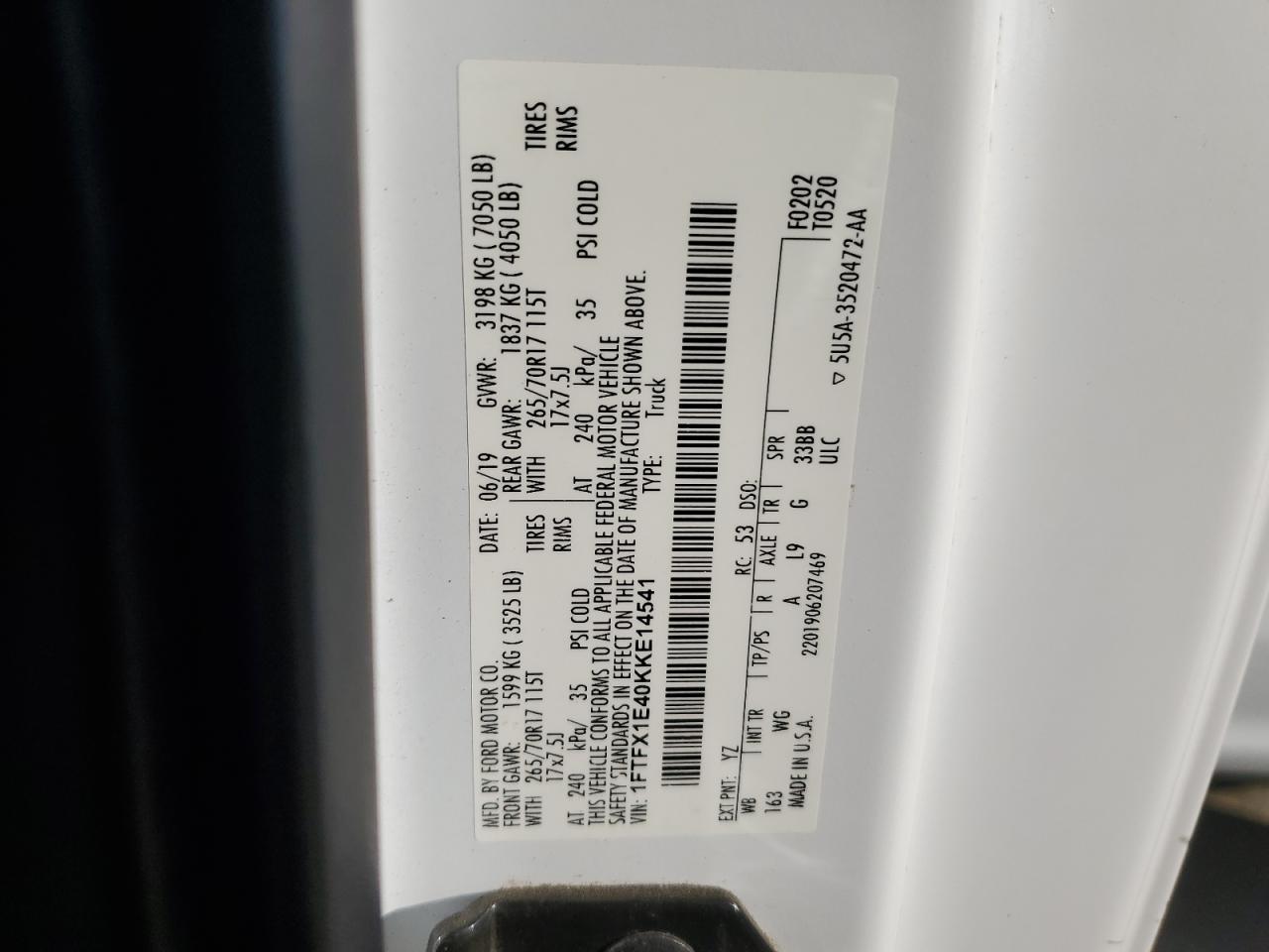 2019 FORD F-150