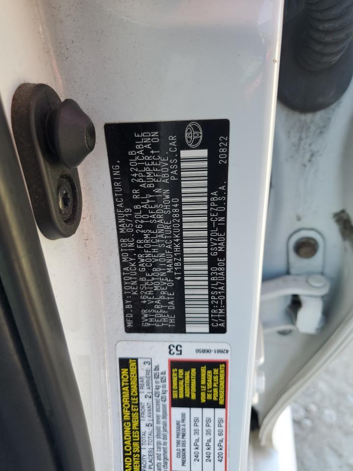 2019 TOYOTA CAMRY