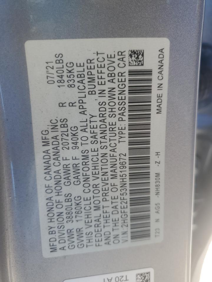 2022 HONDA CIVIC