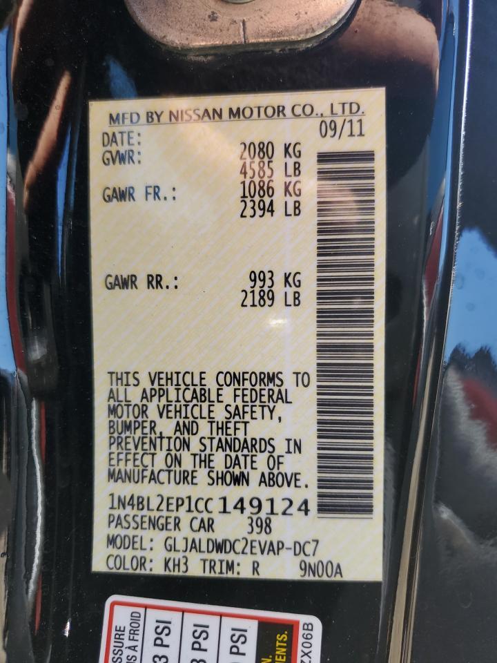 2012 NISSAN ALTIMA