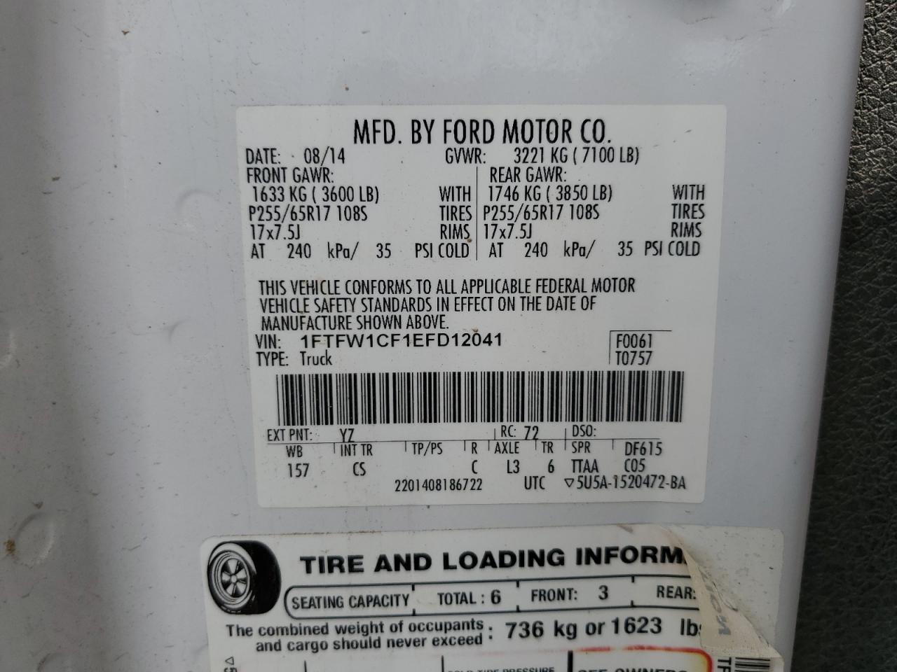 2014 FORD F-150