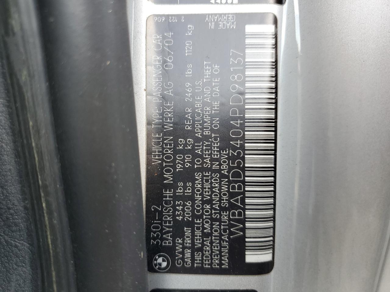 2004 BMW 3 SERIES