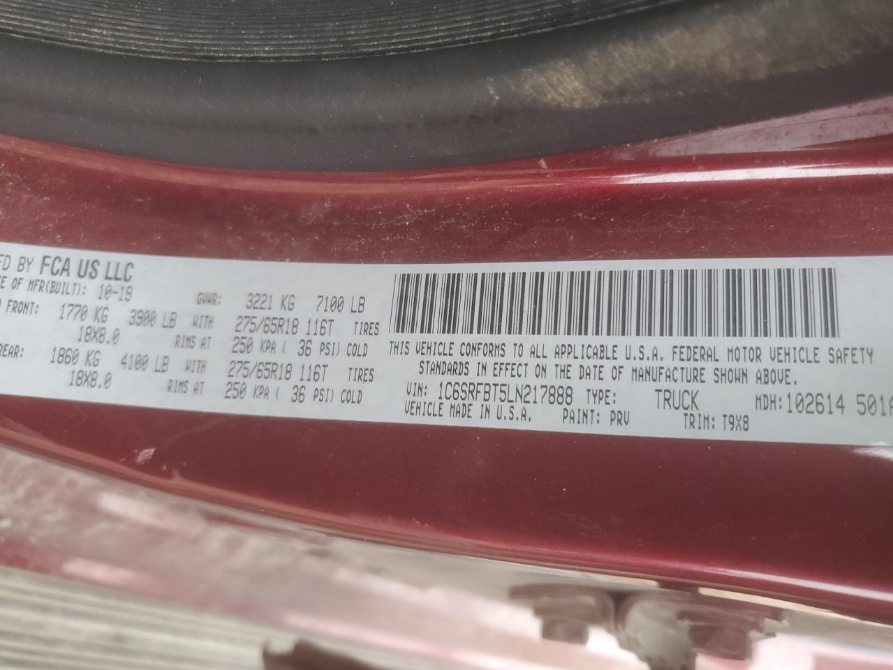 2020 RAM 1500