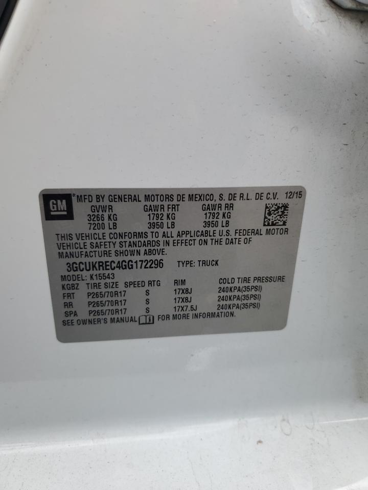 2016 CHEVROLET SILVERADO 1500