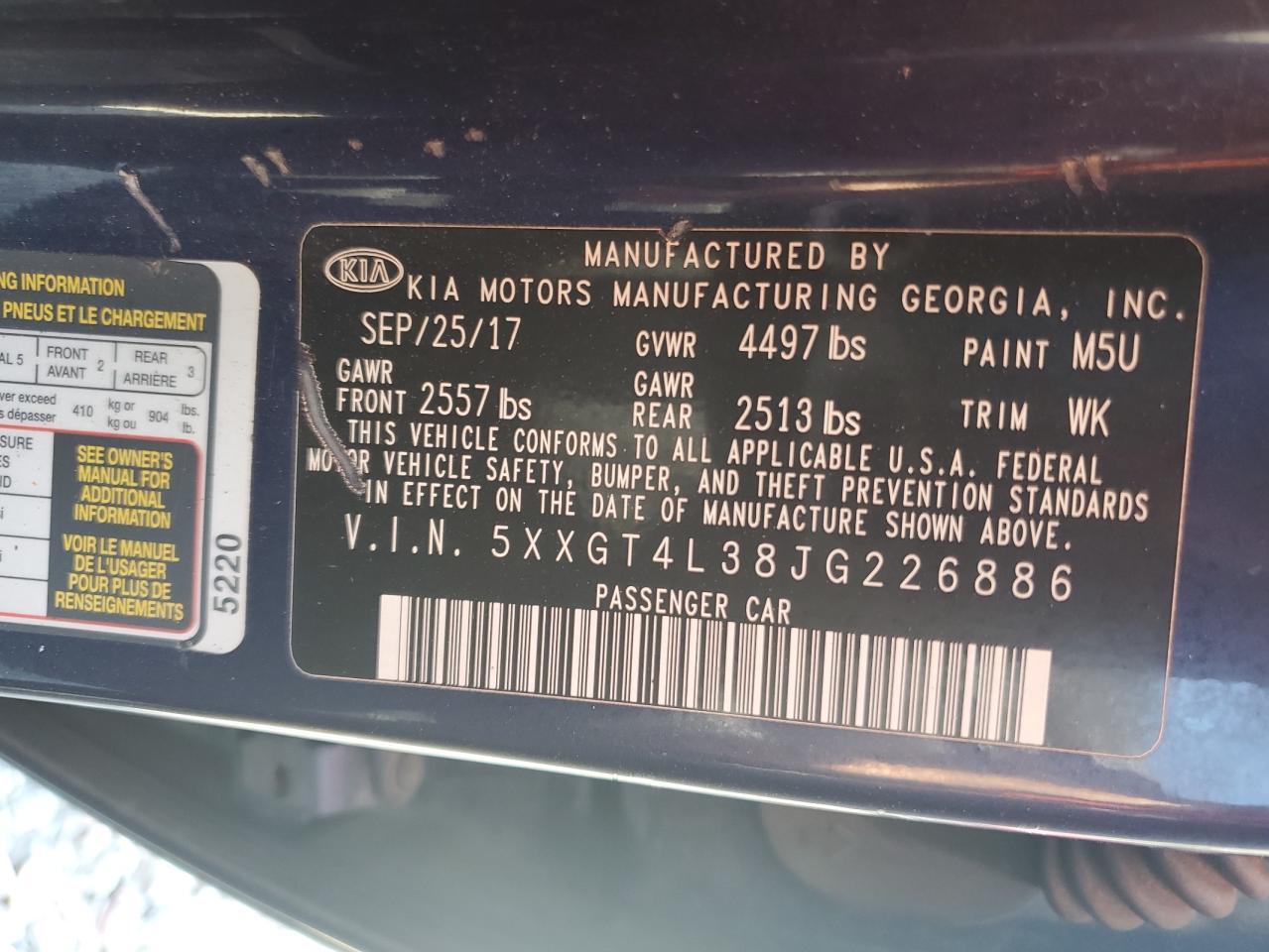 2018 KIA OPTIMA