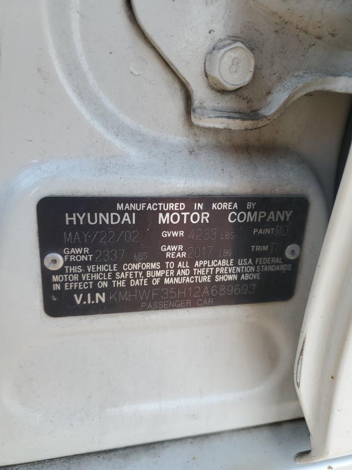 2002 HYUNDAI SONATA