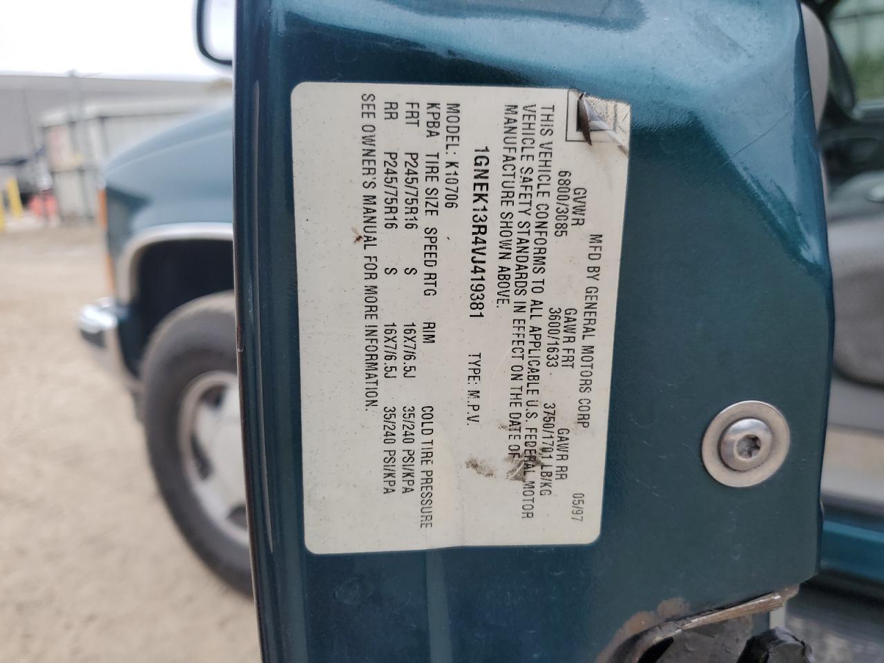 1997 CHEVROLET Tahoe